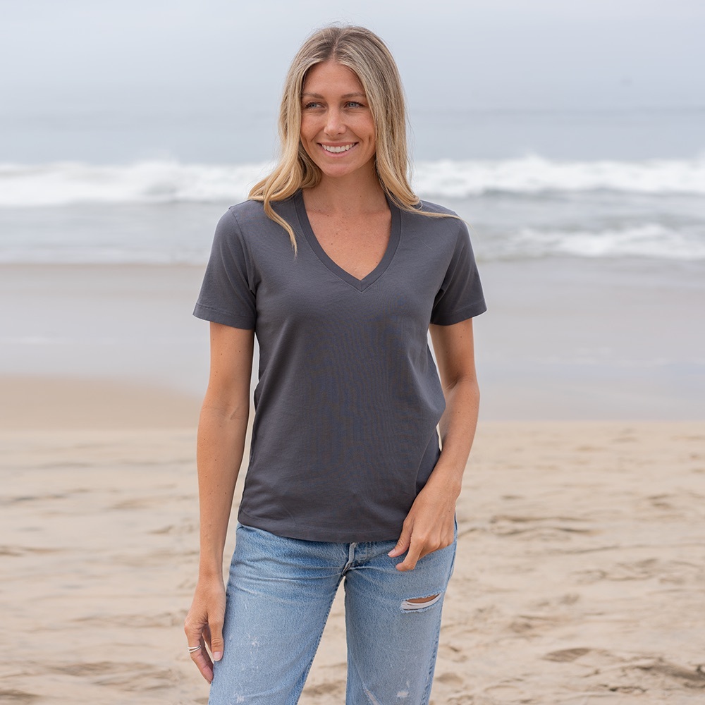 The Classic T-Shirt Company V-neck tee